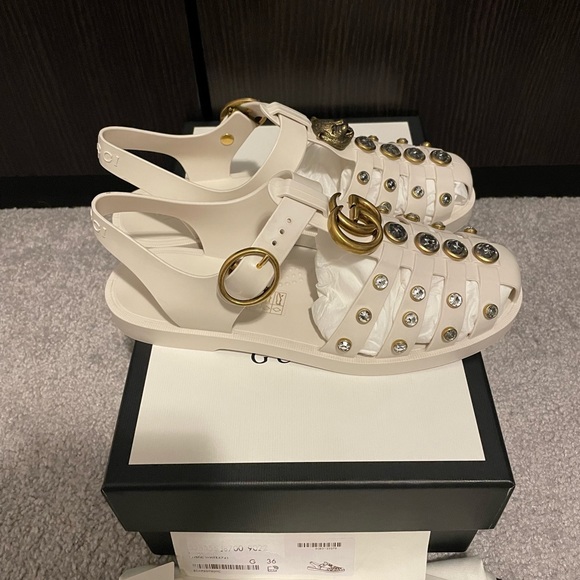 Gucci Jelly Cage Sandals- 36 -Retail $800 - Picture 5 of 9